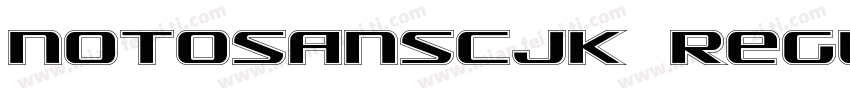 notosanscjk regular sdf字体转换